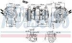 Kompressor,kliimaseade NISSENS 891007