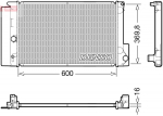 Radiaator,mootorijahutus DENSO DRM50126