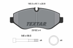Piduriklotsi komplekt,ketaspidur TEXTAR 2919209