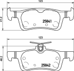 Piduriklotsi komplekt,ketaspidur BREMBO P 24 204