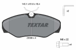 Piduriklotsi komplekt,ketaspidur TEXTAR 2309902