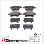 Piduriklotsi komplekt,ketaspidur ZIMMERMANN 24349.175.1