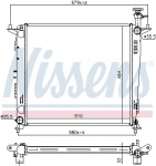 Radiaator,mootorijahutus NISSENS 666222