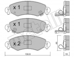 Piduriklotsi komplekt,ketaspidur METELLI 22-0339-0