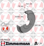 Piduritrummel ZIMMERMANN 600.1968.20