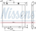 Radiaator,mootorijahutus NISSENS 606400