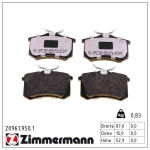 Piduriklotsi komplekt,ketaspidur ZIMMERMANN 20961.950.1