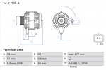 Generaator BOSCH 0 986 080 270