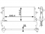Radiaator,mootorijahutus MAHLE CR 1975 000P
