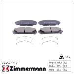 Piduriklotsi komplekt,ketaspidur ZIMMERMANN 24452.175.2