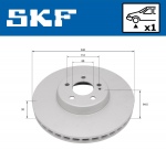 Piduriketas SKF VKBD 81334 V1