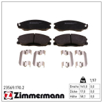 Piduriklotsi komplekt,ketaspidur ZIMMERMANN 23569.170.2