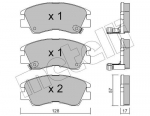 Piduriklotsi komplekt,ketaspidur METELLI 22-0115-0