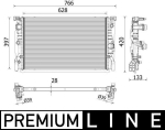 Radiaator,mootorijahutus MAHLE CR 2223 000P