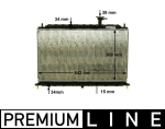 Radiaator,mootorijahutus MAHLE CR 1303 000P