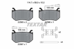 Piduriklotsi komplekt,ketaspidur TEXTAR 2256501