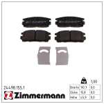 Piduriklotsi komplekt,ketaspidur ZIMMERMANN 24498.155.1