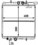 Radiaator,mootorijahutus MAHLE CR 527 000S