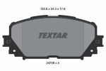 Piduriklotsi komplekt,ketaspidur TEXTAR 2470801