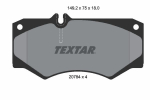 Piduriklotsi komplekt,ketaspidur TEXTAR 2078401