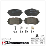 Piduriklotsi komplekt,ketaspidur ZIMMERMANN 26579.190.2