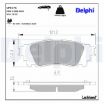 Piduriklotsi komplekt,ketaspidur DELPHI LP3171