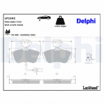 Piduriklotsi komplekt,ketaspidur DELPHI LP1542