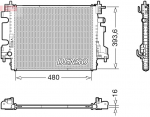 Radiaator,mootorijahutus DENSO DRM23113