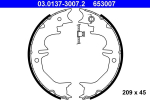 Piduriklotside komplekt,seisupidur ATE 03.0137-3007.2