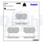 Piduriklotsi komplekt,ketaspidur DELPHI LP3908