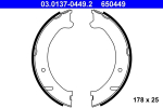 Piduriklotside komplekt,seisupidur ATE 03.0137-0449.2