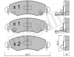 Piduriklotsi komplekt,ketaspidur METELLI 22-0339-1