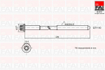 Klapikaanekruvikomplekt FAI AutoParts B1756