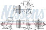 Radiaator,heitgaaside tagasijooks NISSENS 989424