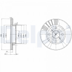 Piduriketas DELPHI BG3424