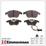 Piduriklotsi komplekt,ketaspidur ZIMMERMANN 24705.200.1