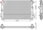 Radiaator,mootorijahutus DENSO DRM44055