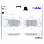 Piduriklotsi komplekt,ketaspidur DELPHI LP3876