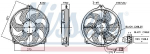 Ventilaator,mootorijahutus NISSENS 850073