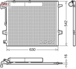 Kondensaator,kliimaseade DENSO DCN17057