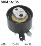 Pingutusrull,Hammasrihm SKF VKM 16136