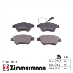 Piduriklotsi komplekt,ketaspidur ZIMMERMANN 23705.180.1