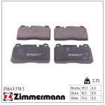 Piduriklotsi komplekt,ketaspidur ZIMMERMANN 25643.170.1