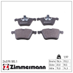 Piduriklotsi komplekt,ketaspidur ZIMMERMANN 24079.185.1