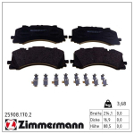 Piduriklotsi komplekt,ketaspidur ZIMMERMANN 25908.170.2