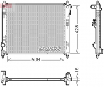 Radiaator,mootorijahutus DENSO DRM46075