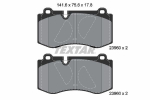 Piduriklotsi komplekt,ketaspidur TEXTAR 2396001