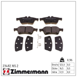 Piduriklotsi komplekt,ketaspidur ZIMMERMANN 23482.165.2