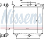 Radiaator,mootorijahutus NISSENS 607031