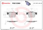 Piduriklotsi komplekt,ketaspidur BREMBO P50133NX